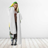 Custom Brazil Independence Day Hooded Blanket Toco Toucan Ordem e Progresso