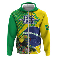 Custom Brazil Independence Day Hoodie Toco Toucan Ordem e Progresso - Wonder Print Shop