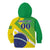 Custom Brazil Independence Day Kid Hoodie Toco Toucan Ordem e Progresso - Wonder Print Shop