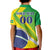 Custom Brazil Independence Day Kid Polo Shirt Toco Toucan Ordem e Progresso - Wonder Print Shop