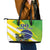Custom Brazil Independence Day Leather Tote Bag Toco Toucan Ordem e Progresso - Wonder Print Shop