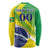 Custom Brazil Independence Day Long Sleeve Shirt Toco Toucan Ordem e Progresso - Wonder Print Shop