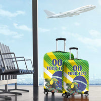 Custom Brazil Independence Day Luggage Cover Toco Toucan Ordem e Progresso - Wonder Print Shop