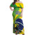 Custom Brazil Independence Day Off Shoulder Maxi Dress Toco Toucan Ordem e Progresso - Wonder Print Shop