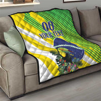 Custom Brazil Independence Day Quilt Toco Toucan Ordem e Progresso - Wonder Print Shop