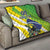 Custom Brazil Independence Day Quilt Toco Toucan Ordem e Progresso - Wonder Print Shop