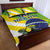 Custom Brazil Independence Day Quilt Bed Set Toco Toucan Ordem e Progresso - Wonder Print Shop