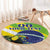 Custom Brazil Independence Day Round Carpet Toco Toucan Ordem e Progresso