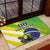 Custom Brazil Independence Day Rubber Doormat Toco Toucan Ordem e Progresso - Wonder Print Shop