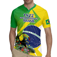 Custom Brazil Independence Day Rugby Jersey Toco Toucan Ordem e Progresso - Wonder Print Shop