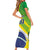 Custom Brazil Independence Day Short Sleeve Bodycon Dress Toco Toucan Ordem e Progresso - Wonder Print Shop