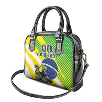 Custom Brazil Independence Day Shoulder Handbag Toco Toucan Ordem e Progresso