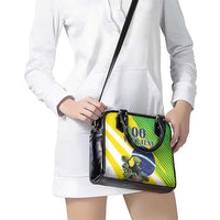 Custom Brazil Independence Day Shoulder Handbag Toco Toucan Ordem e Progresso