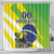 Custom Brazil Independence Day Shower Curtain Toco Toucan Ordem e Progresso