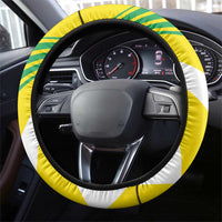Brazil Independence Day Steering Wheel Cover Toco Toucan Ordem e Progresso - Wonder Print Shop