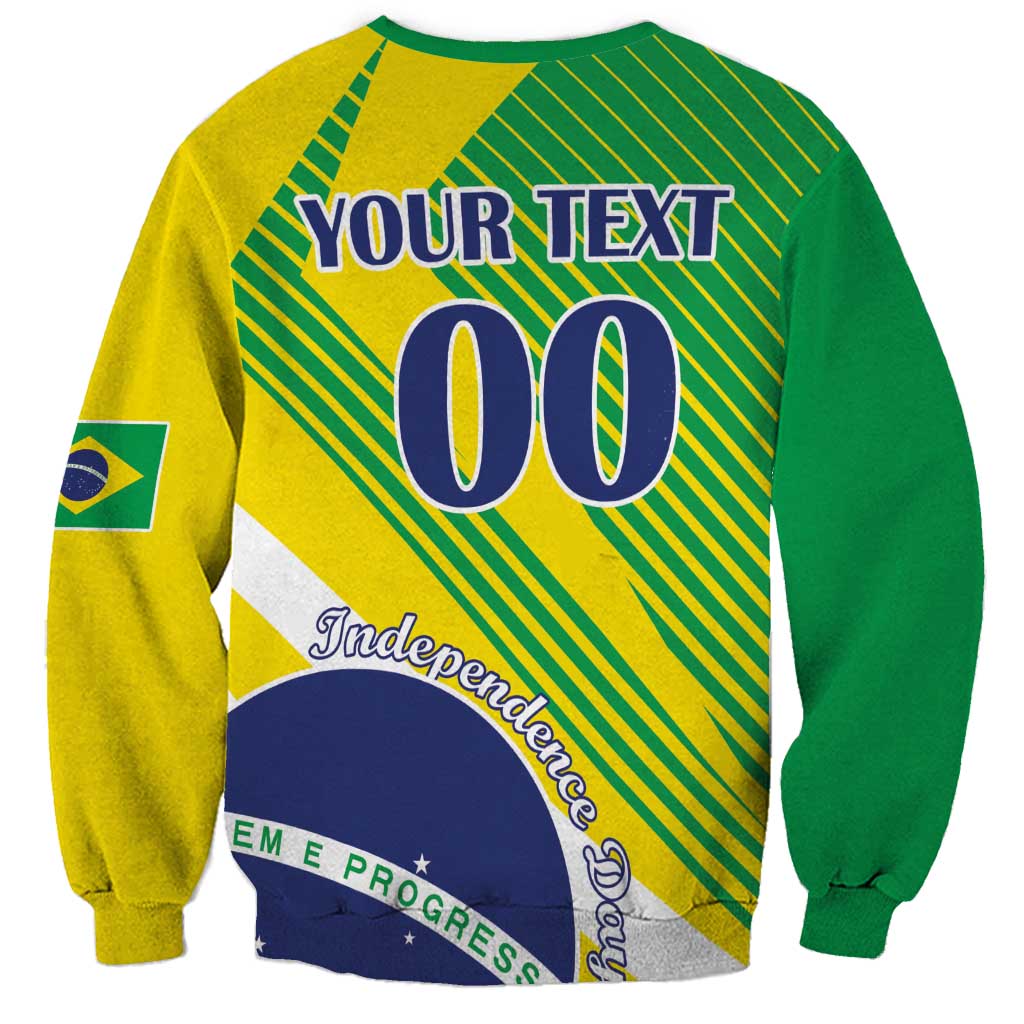 Custom Brazil Independence Day Sweatshirt Toco Toucan Ordem e Progresso - Wonder Print Shop