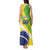 Custom Brazil Independence Day Tank Maxi Dress Toco Toucan Ordem e Progresso - Wonder Print Shop