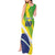 Custom Brazil Independence Day Tank Maxi Dress Toco Toucan Ordem e Progresso - Wonder Print Shop