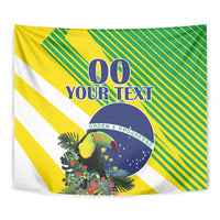 Custom Brazil Independence Day Tapestry Toco Toucan Ordem e Progresso - Wonder Print Shop