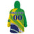 Custom Brazil Independence Day Wearable Blanket Hoodie Toco Toucan Ordem e Progresso - Wonder Print Shop