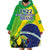 Custom Brazil Independence Day Wearable Blanket Hoodie Toco Toucan Ordem e Progresso - Wonder Print Shop