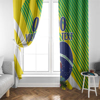Custom Brazil Independence Day Window Curtain Toco Toucan Ordem e Progresso - Wonder Print Shop