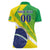 Custom Brazil Independence Day Women Polo Shirt Toco Toucan Ordem e Progresso - Wonder Print Shop