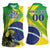 Custom Brazil Independence Day Women Sleeveless Polo Shirt Toco Toucan Ordem e Progresso - Wonder Print Shop