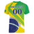 Custom Brazil Independence Day Women V-Neck T-Shirt Toco Toucan Ordem e Progresso - Wonder Print Shop