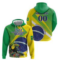 Custom Brazil Independence Day Zip Hoodie Toco Toucan Ordem e Progresso - Wonder Print Shop