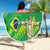 Custom Brazil Happy Independence Day Beach Blanket Cristo Redentor Flag Style - Wonder Print Shop