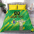 Custom Brazil Happy Independence Day Bedding Set Cristo Redentor Flag Style - Wonder Print Shop