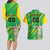 Custom Brazil Happy Independence Day Couples Matching Long Sleeve Bodycon Dress and Hawaiian Shirt Cristo Redentor Flag Style - Wonder Print Shop
