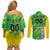 Custom Brazil Happy Independence Day Couples Matching Off Shoulder Short Dress and Long Sleeve Button Shirt Cristo Redentor Flag Style - Wonder Print Shop