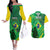 Custom Brazil Happy Independence Day Couples Matching Off The Shoulder Long Sleeve Dress and Hawaiian Shirt Cristo Redentor Flag Style - Wonder Print Shop