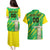 Custom Brazil Happy Independence Day Couples Matching Puletasi and Hawaiian Shirt Cristo Redentor Flag Style - Wonder Print Shop