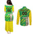 Custom Brazil Happy Independence Day Couples Matching Puletasi and Long Sleeve Button Shirt Cristo Redentor Flag Style - Wonder Print Shop