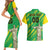 Custom Brazil Happy Independence Day Couples Matching Short Sleeve Bodycon Dress and Hawaiian Shirt Cristo Redentor Flag Style - Wonder Print Shop