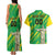 Custom Brazil Happy Independence Day Couples Matching Tank Maxi Dress and Hawaiian Shirt Cristo Redentor Flag Style - Wonder Print Shop