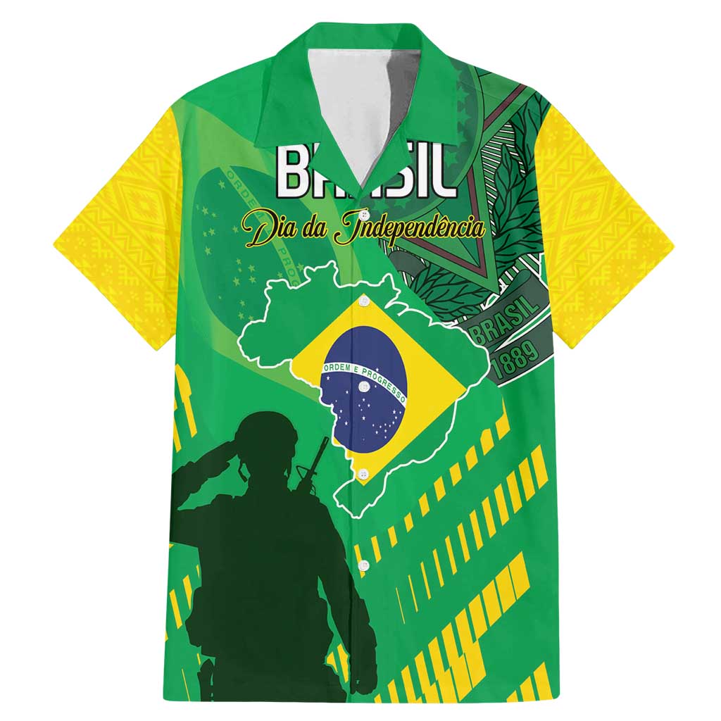 Custom Brazil Happy Independence Day Family Matching Mermaid Dress and Hawaiian Shirt Cristo Redentor Flag Style - Wonder Print Shop