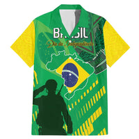 Custom Brazil Happy Independence Day Family Matching Mermaid Dress and Hawaiian Shirt Cristo Redentor Flag Style - Wonder Print Shop