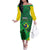Custom Brazil Happy Independence Day Family Matching Off The Shoulder Long Sleeve Dress and Hawaiian Shirt Cristo Redentor Flag Style - Wonder Print Shop