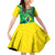 Custom Brazil Happy Independence Day Family Matching Off Shoulder Short Dress and Hawaiian Shirt Cristo Redentor Flag Style - Wonder Print Shop