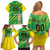 Custom Brazil Happy Independence Day Family Matching Off Shoulder Short Dress and Hawaiian Shirt Cristo Redentor Flag Style - Wonder Print Shop