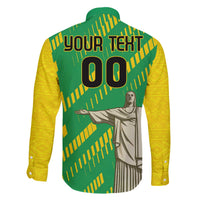 Custom Brazil Happy Independence Day Family Matching Puletasi and Hawaiian Shirt Cristo Redentor Flag Style - Wonder Print Shop