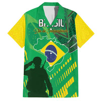 Custom Brazil Happy Independence Day Family Matching Tank Maxi Dress and Hawaiian Shirt Cristo Redentor Flag Style - Wonder Print Shop