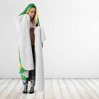Custom Brazil Happy Independence Day Hooded Blanket Cristo Redentor Flag Style