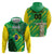 Custom Brazil Happy Independence Day Hoodie Cristo Redentor Flag Style - Wonder Print Shop