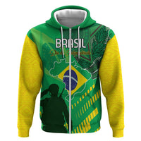 Custom Brazil Happy Independence Day Hoodie Cristo Redentor Flag Style - Wonder Print Shop