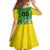 Custom Brazil Happy Independence Day Kid Short Sleeve Dress Cristo Redentor Flag Style - Wonder Print Shop